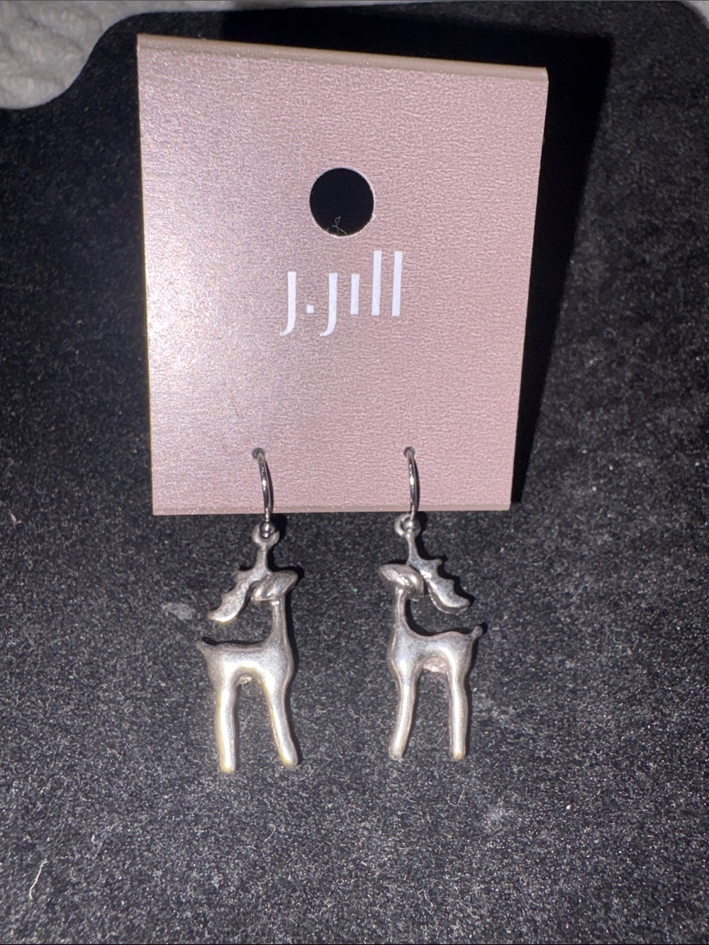J. Jill Silver Reindeer Dangle Earrings